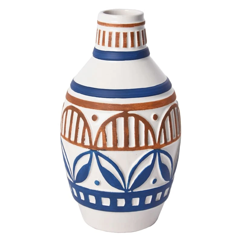 Tracey Boyd Printed Ceramic Vase, 10" 3 Tracey Boyd Printed Ceramic Vase, 10"