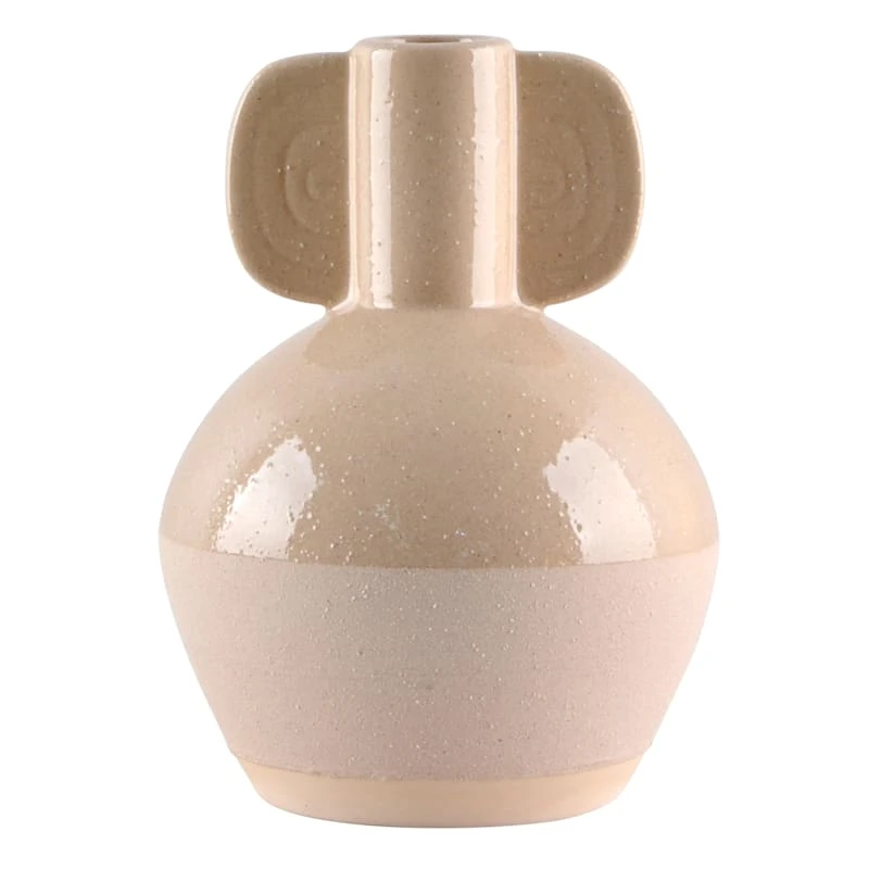 Tracey Boyd Round Terracotta Ceramic Vase, 10" 3 Tracey Boyd Round Terracotta Ceramic Vase, 10"