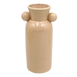 Tracey Boyd Tan Ceramic Vase, 7.5"