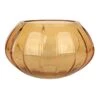Ty Pennington Amber Ribbed Glass Vase, 4" -Best Decoration Store ty pennington amber ribbed glass vase 4