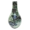 Ty Pennington Blue Mosaic Patterned Glass Vase, 14" -Best Decoration Store ty pennington blue mosaic patterned glass vase 14