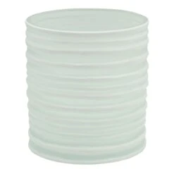 Ty Pennington White Glass Vase, 6"