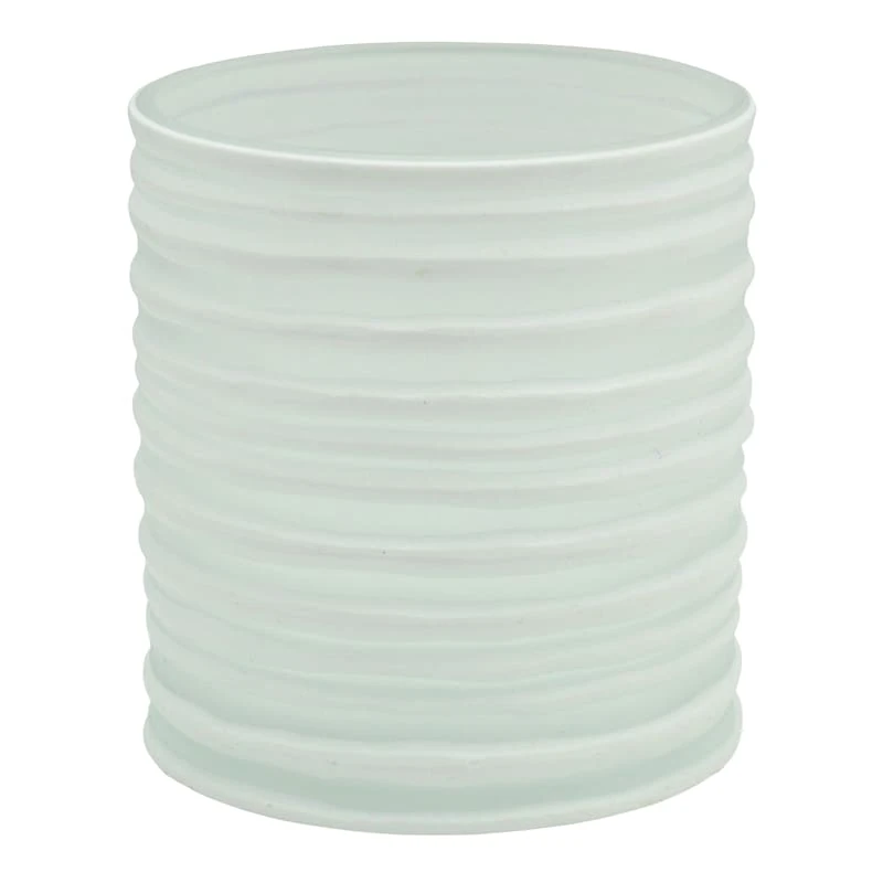 Ty Pennington White Glass Vase, 6" 3 Ty Pennington White Glass Vase, 6"