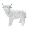 Ty Pennington White Highland Cow Figurine, 6.3" -Best Decoration Store ty pennington white highland cow figurine 6.3