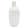 White Ceramic Rope Vase, 10" -Best Decoration Store white ceramic rope vase 10