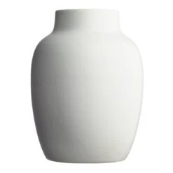 White Ceramic Vase, 11"