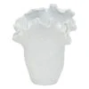 White Ceramic Vase, 12"