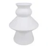 White Ceramic Vase, 9.7"