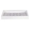White Damask Faux Wood Tray, 12X6 -Best Decoration Store white damask faux wood tray 12x6 1