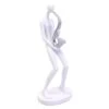 White & Silver Saxophone Player Figurine, 12" -Best Decoration Store white silver saxophone player figurine 12