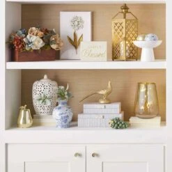 White Textured Ginger Ceramic Jar, 13" -Best Decoration Store white textured ginger ceramic jar 13 4