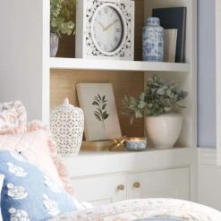 White Textured Ginger Ceramic Jar, 13" -Best Decoration Store white textured ginger ceramic jar 13 7