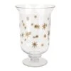 Willow Crossley Gold Etched Star Glass Vase, 8.7" -Best Decoration Store willow crossley gold etched star glass vase 8.7